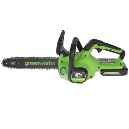 Цепная пила аккумуляторная GreenWorks GD24CS30K2, 24V, 30см, бесщеточная, c АКБ 2 А·ч и ЗУ (2007007UA)