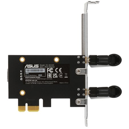 Сетевой адаптер Wi-Fi + Bluetooth Asus PCE-BE6500 BE6500 PCI Express 2ант.