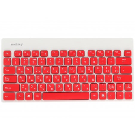 Комплект клавиатура+мышь Smartbuy 220349AG беспроводной, USB, 1600 DPI, белый/красный