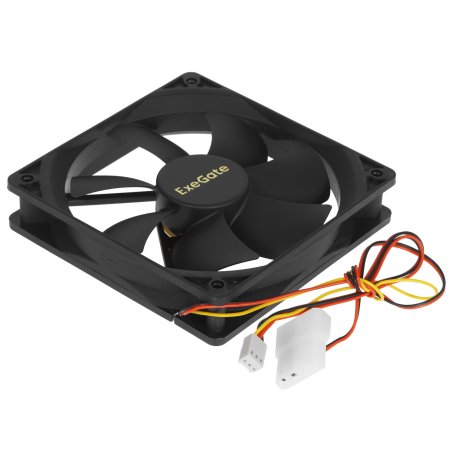 Вентилятор для корпуса ExeGate EX12025S3PM черный, 120 мм, 1500 об/мин, 24 дБ, 3 pin