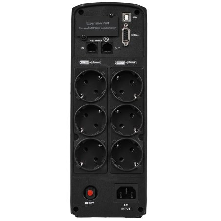 Источник бесперебойного питания Cyberpower CP1350EPFCLCD Line-Interactive 1350VA/810W USB/RS-232/RJ11/45 (6 EURO)