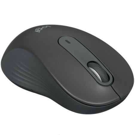 Мышь беспроводная Logitech Signature M650 L графитовый, 4000 dpi, радиоканал, Bluetooth, USB, кнопки - 5