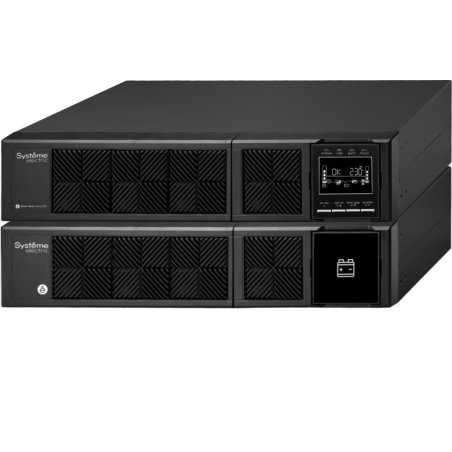 Источник бесперебойного питания Smart-Save Online SRV Systeme Electric 6000 ВА, конвертируемый форм-фактор 4U, 230 В, 1:1, клеммный вход/выход, SmartSlot, LCD, USB, версия с возможностью увеличения времени автономии, 2 кор.