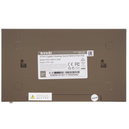 Коммутатор 9PORT 10/100/1000M POE TEG1109P-8-102W Tenda
