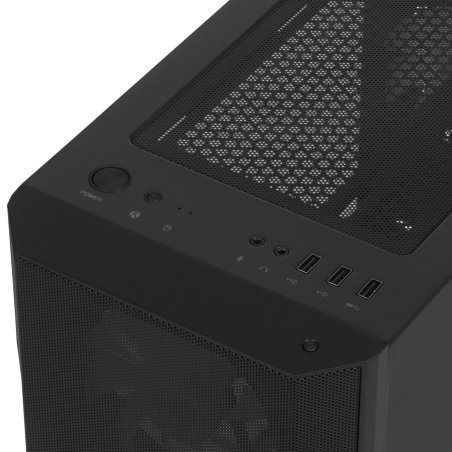 Компьютерный корпус MSI MAG FORGE M100R, Global, 1xUSB 3.0, 2xUSB 2.0, 4x120мм ARGb Fan, ESD ARGbControl Board, Tempered Gl