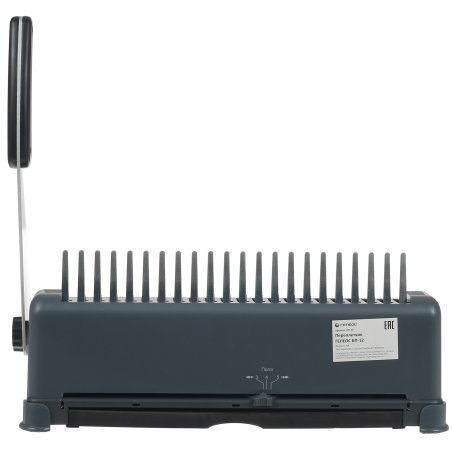 Переплетчик ГЕЛЕОС БП-12 на пластиковую пружину, А4, ручная перфорация 12 листов, переплет макс до 500 л., глубина перфорации 3,5-5,5 мм