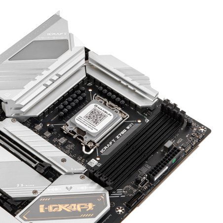 Материнская плата Maxsun MS-eSport Z890M WIFI ICE, LGA1851, Intel Z890, 4xDDR5, 4xSATA, 3xM.2, 1xPCIe 5.0 x16, 1xPCIe 4.0 x4, 1xPCIe 4.0 x1, 1xDP, 1xHDMI, 1x2.5Gb LAN, Wi-Fi 6, Bluetooth 5.2, 1xUSB-C 10Gbps, 4xUSB-A 5Gbps, 4xUSB-A 2.0, 5x3.5 мм, 7.1, mATX