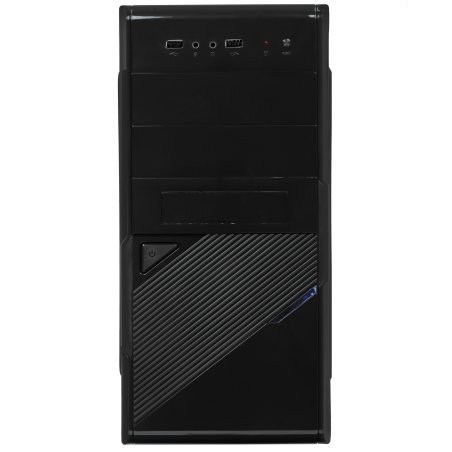 Компьютерный корпус ExeGate EX284022RUS Minitower BA-201 Black, mATX, (без БП), 2*USB, Audio