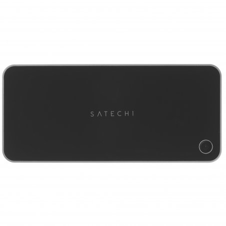 USB-хаб Satechi Dual Dock Stand Docking Station with NVMe SSD Enclosure 2xUSB 3.0, 3xType-C, 2xHDMI, DP,RJ-45, до 75Вт Черный Док-станция ST-DDSM