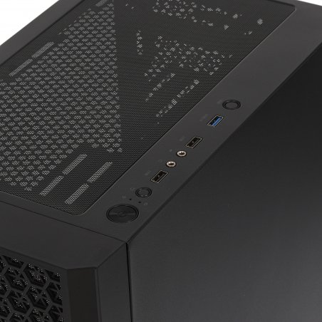 Компьютерный корпус Accord 3312 черный без БП ATX 2xUSB2.0 1xUSB3.0 audio bott PSU