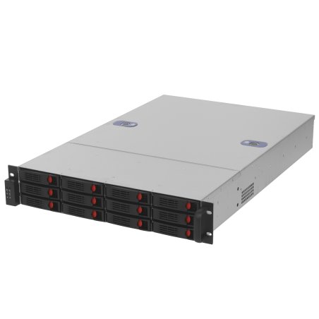 Серверный корпус ExeGate Pro EX292490RUS 2U660-HS12 (RM 19", высота 2U, глубина 660, без БП, 12xHotSwap, USB)