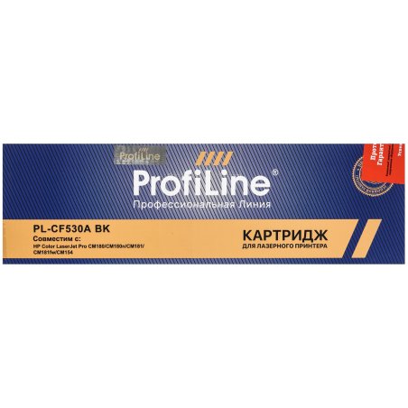 Картридж лазерный ProfiLine PL-CF530A №205A для принтеров HP Color LaserJet Pro MPF M180/181 1100 копий Black