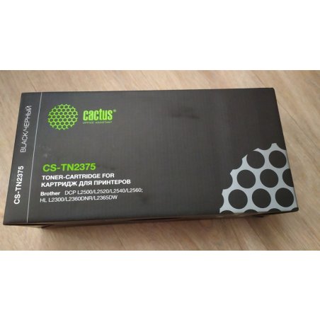 Картридж лазерный Cactus CS-TN2375 черный (2600 стр.) для Brother DCP L2500/L2520/L2540/L2560