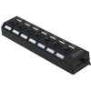 Концентратор USB 2.0 Gembird UHB-U2P7-02, 7 портов, питание, блистер