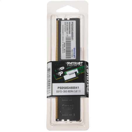 Оперативная память Patriot Signature, DDR5, 8GB (1x8 GB), 4800 MHz, CL40, DIMM