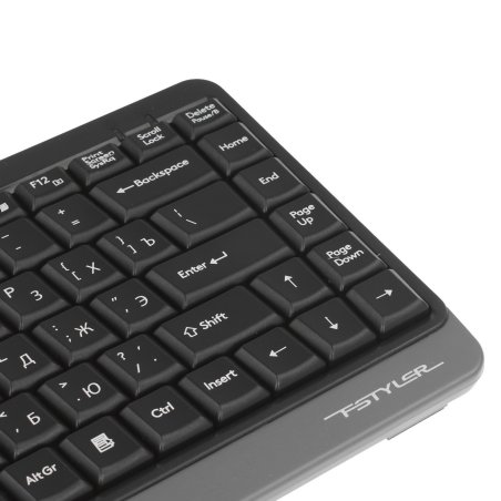 Комплект клавиатура + мышь A4Tech Fstyler FGS1110Q клав:черный/серый мышь:черный/серый USB беспроводная Multimedia