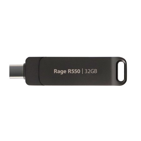 Флешка USB Patriot 32Gb Rage R550 USB 3.2 Gen 1 Swing Type-A+C PE32GR550DSAD черный