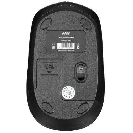 Мышь беспроводная HIPER HOMW-082 красный, 1600 dpi, радиоканал, USB, кнопки - 4
