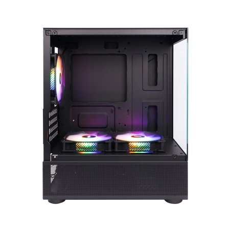 Компьютерный корпус 1STPLAYER MIKU Mi2-A ARGb черный mATX 3x120мм ARGb fans Mi2-A-BK-2FC7R-1FC7