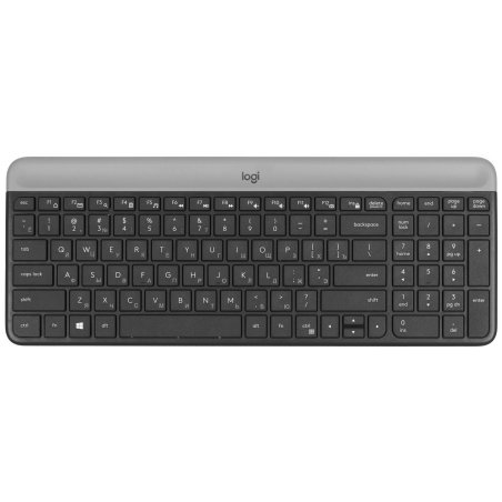 Комплект беспроводной клавиатура+мышь Logitech Slim Wireless Desktop MK470 черный