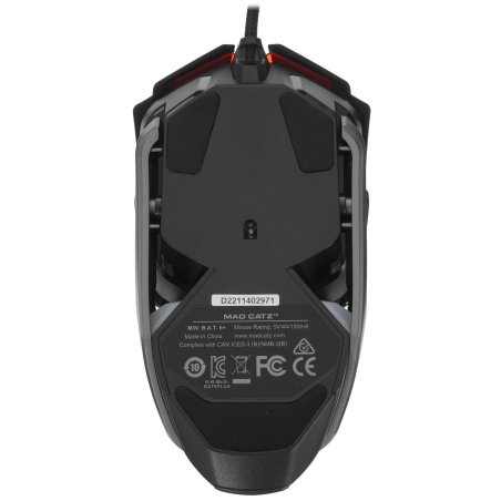 Мышь проводная Mad Catz B.A.T. 6+ черный, 16000 dpi, USB, кнопки - 10