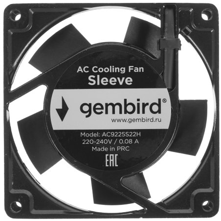 Вентилятор для корпуса Gembird черный 50мм 4500rpm 24db 3-pin 827