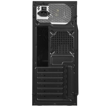 Компьютерный корпус Miditower ExeGate UN-605B Black, ATX, (UN400, 120мм), 2*USB, Audio, замок блокировки кнопки питания