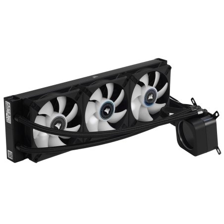 Система жидкостного охлаждения Water Cooling System Corsair iCUE H150i ELITE CAPELLIX XT (360мм, белый, RGb/Fans: 3x120мм, 65.57CFM, 37dBA, 2100RPM/Rad thickness 27мм/S: 1851, 1700, 1200, 115X, AM5, AM4)