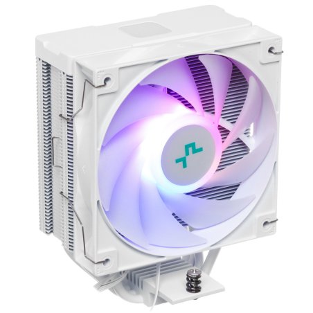 Кулер для процессора DEEPCOOL AG400 DIGITAL WH ARGb белый, 120 мм, алюминий/медь, 2100 об/мин, 31.6 дБ, 4 pin, 220 Вт, 152.7 мм