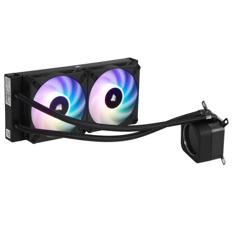 Система жидкостного охлаждения Corsair iCUE H100i ELITE CAPELLIX XT (240мм, белый, RGb/ Fans: 2x120мм, 65.57CFM, 34.1dBA, 2400RPM/ S: 1851, 1700, 1200, 115x, 2011, 2066, AM5, AM4)