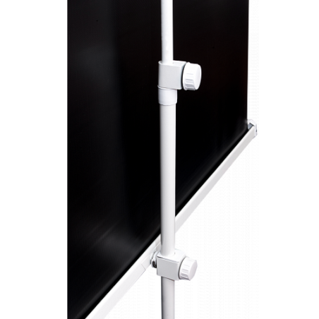 Экран Sakura 180x180см TriScreen 1:1 напольный рулонный белый100' Matt White (MW), серый корпус