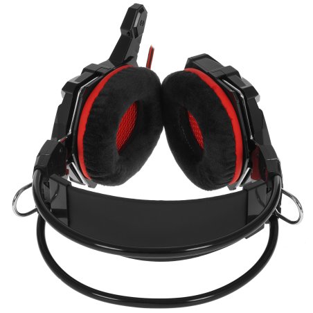 Игровая гарнитура RUSH COBRA, динамики 40мм, велюровые амбушюры, черный/красный (SBHG-1300)