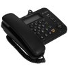Телефон проводной Panasonic KX-TS2358RUB черный АОН,Caller ID,ЖКД,блокировка набора,выключение микрофона,кнопка "пауза"