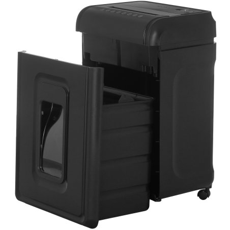 Шредер Heleos УМ32-4 черный/серебристый (секр.P-4) фрагменты 28лист. 32лтр. скрепки скобы пл.карты CD