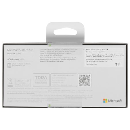 Мышь беспроводная Microsoft Surface Arc Mouse черный, 1000 dpi, Bluetooth, кнопки - 2