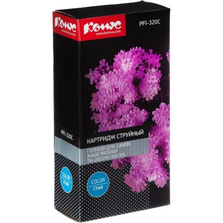 Картридж струйный Canon PFI-320 C 2891C001 голубой (300мл) для Canon Canon imagePROGRAF TM-200/205