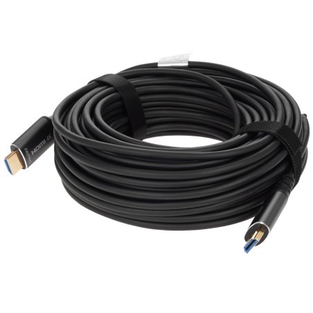 Кабель аудио-видео Cactus CS-HDMI-AOC-2-20 HDMI (m)/HDMI (m) 20м. позолоч.конт. черный