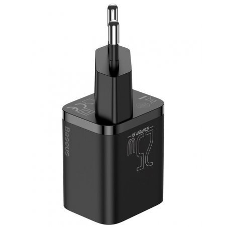 Сетевое зарядное устройство BASEUS Compact Quick Charger, два порта USB, один порт Type-C, 30W, 5V, 3.0A, черный