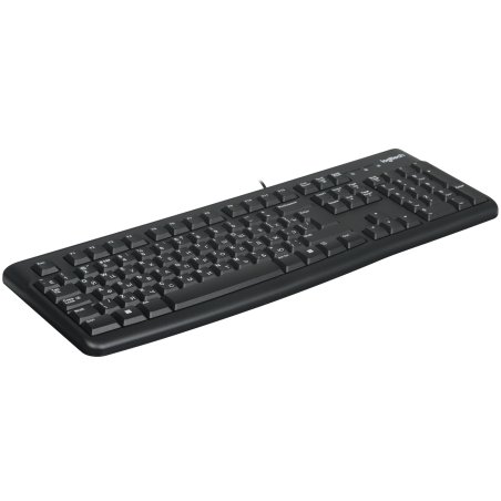 Клавиатура проводная Logitech K120 for business, USB черный (заводская гравировка)