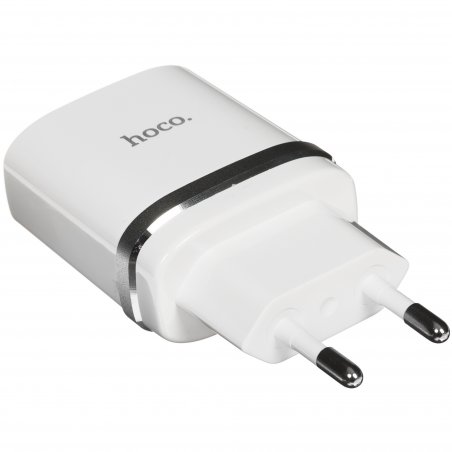 Сетевое зарядное устройство + Кабель Micro HOCO HC-16286 C12Q/1m/QC 3.0/1 USB/Выход: 5V_9V_12V, 18W, белый