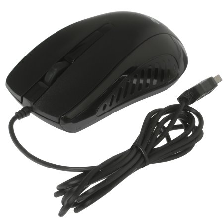 Мышь проводная Acer OMW136 черный, 1200 dpi, USB, кнопки - 3