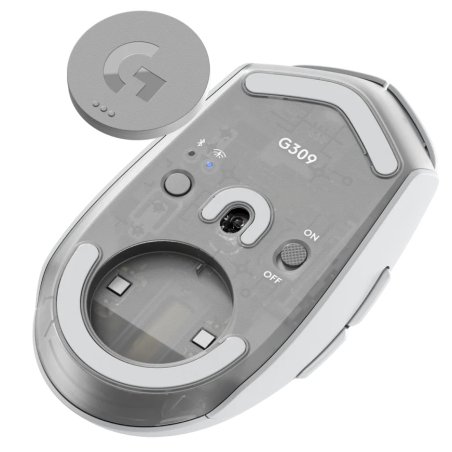 Мышь беспроводная Logitech G309 Lightspeed белый, 25600 dpi, радиоканал, Bluetooth, USB, кнопки - 6