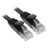 Патч-корд GCR PROF плоский прямой 3.0m, UTP медь кат.6, черный, 30 AWG, ethernet high speed 10 Гбит/с, RJ45, T568B, GCR-52870