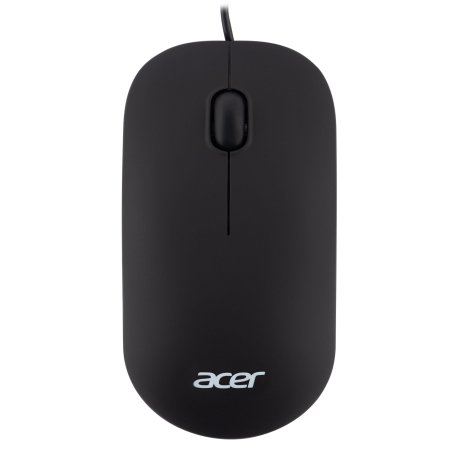 Мышь проводная Acer OMW122 черный, 1200 dpi, USB, кнопки - 3