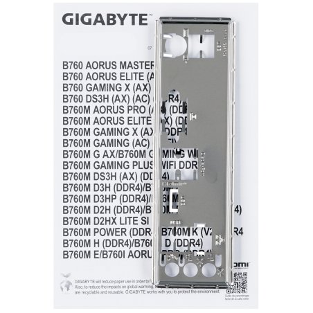 Материнская плата Gigabyte B760M D3HP DDR4, LGA 1700, Intel B760, 4xDDR4, 4xSATA, 2xM.2, 1xPCIe 4.0 x16, 2xPCIe x1, 1xHDMI, 1xVGA, 1xDP, 1x 1Gb LAN, 3xUSB-A 3.2 Gen 1, 2xUSB-A 2.0, 3x3.5 мм, 7.1, mATX