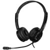 Гарнитура Rapoo H120 чёрный, проводная, USB