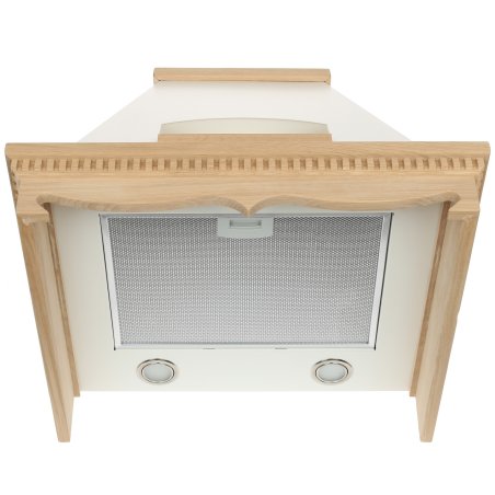 Вытяжка каминная Elikor Бельведер 60П-650-П3Д бежевый/дуб, 60 см, 650 куб. м/ч, 60 дБ