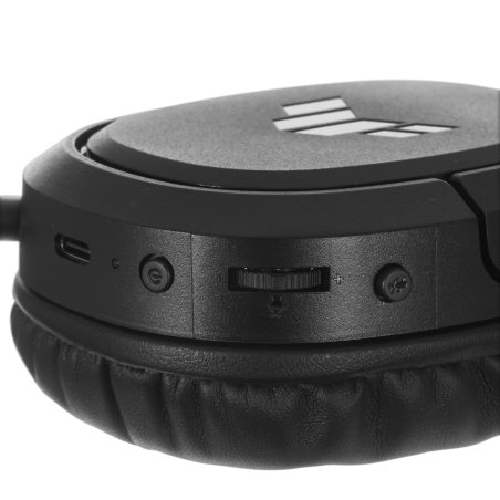 Гарнитура ASUS TUF Gaming H1 Wireless чёрный, беспроводная + проводная, USB/USB-C, до 15 ч, виртуальный 7.1, шумоподавление микрофона