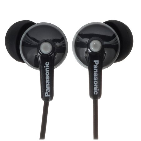 Наушники вкладыши Panasonic RP-HJE125E-K 1.1м черный проводные (в ушной раковине)