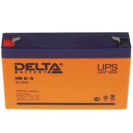 Батарея Delta HR 6-9 (634W) (6V, 9Ah)